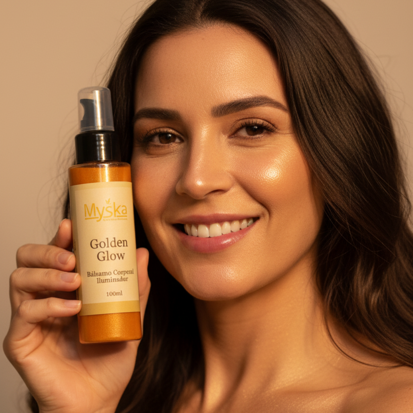 Golden Glow - Bálsamo Corporal Iluminador com Shimmer Dourado 100ml