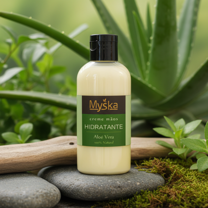 Crema de manos de aloe vera