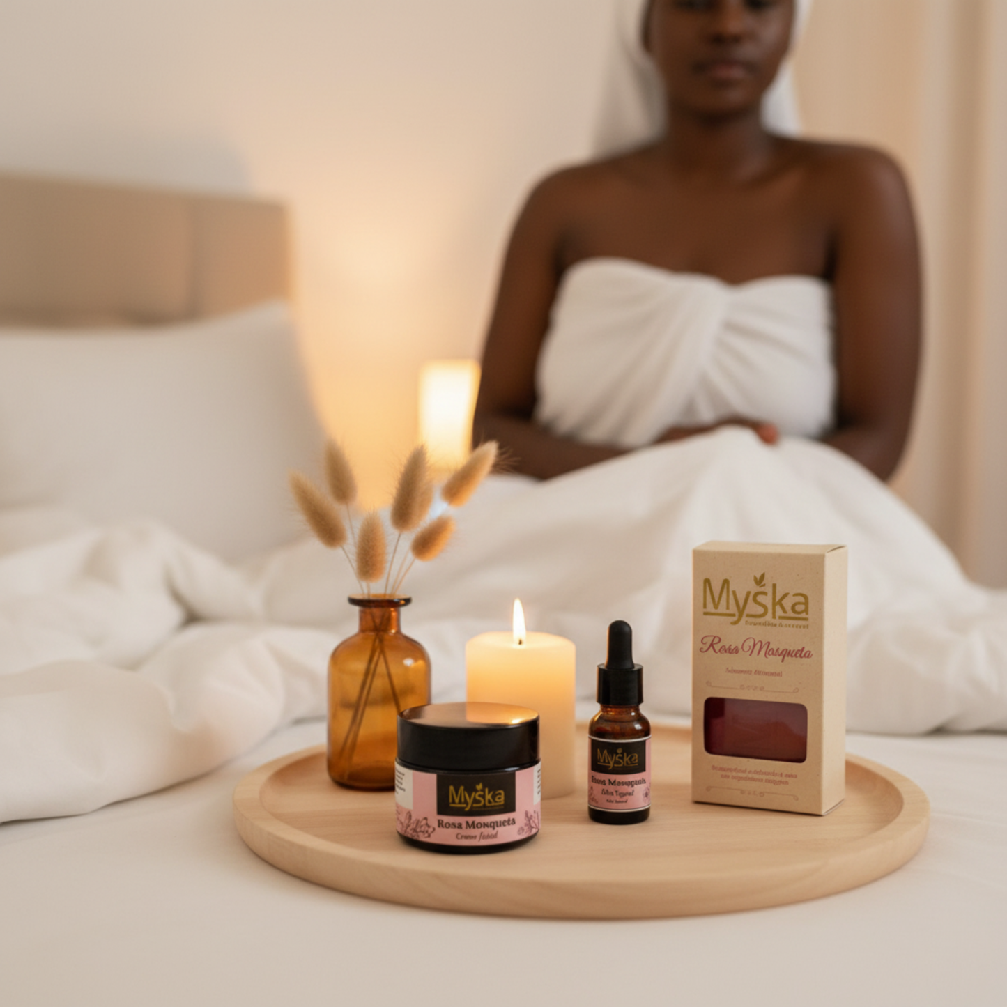 Conjunto Facial Rosa Mosqueta | Regeneração e Luminosidade Natural – Myska