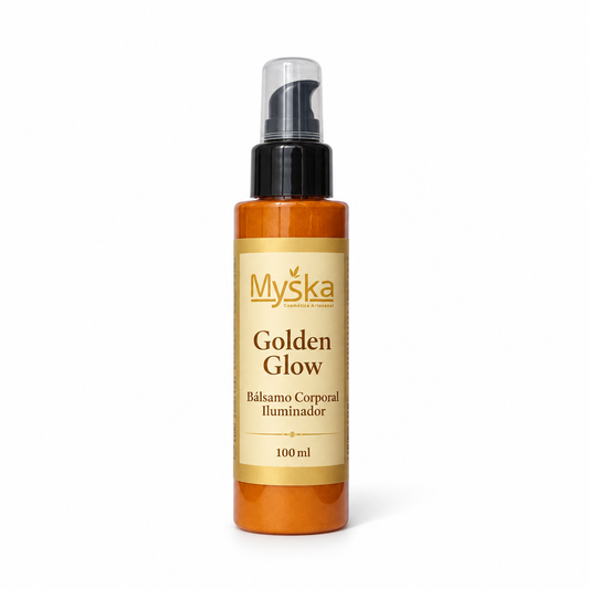 Golden Glow - Bálsamo Corporal Iluminador com Shimmer Dourado 100ml