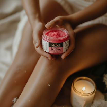 Mousse Esfoliante Morango | Esfoliação Delicada e Hidratação – Myska