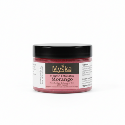 Mousse Esfoliante Morango | Esfoliação Delicada e Hidratação – Myska