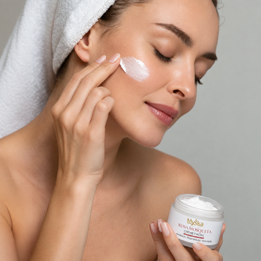 Creme Facial Rosa Mosqueta | Hidratação, Regeneração e Luminosidade Natural – Myska