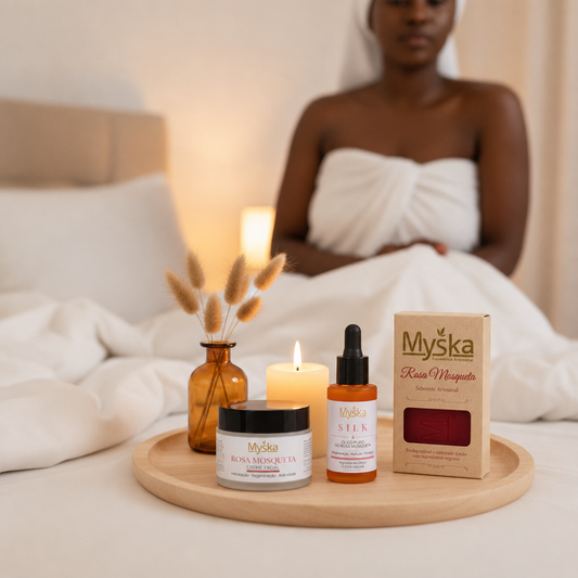 Conjunto Facial Rosa Mosqueta | Regeneração e Luminosidade Natural – Myska